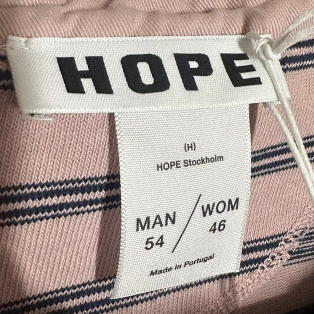 NEW HOPE Stockholm Men's Lamp Sweatshirt Old Pink Striped Long Sleeve Size 54 - Picture 3 of 11
